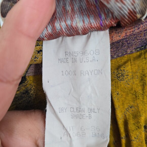 Marsha Brander Componix Size 14 Floral Culottes Split Skirt‎ Gaucho Pants Yellow - Picture 6 of 8